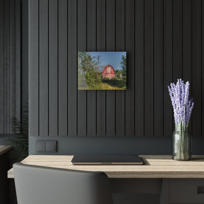 U R There Photography Columbiaville Red in Summer I Rustic Farmhouse Acrylic Wall Print