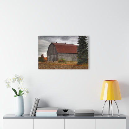 U R There Photography Sheridan Line Road Rusted Grey II Rustic Farmhouse Acrylic Wall Print