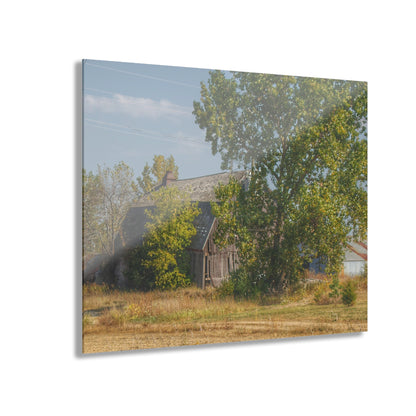 U R There Photography Barnes Road Grey Rustic Farmhouse Acrylic Wall Print