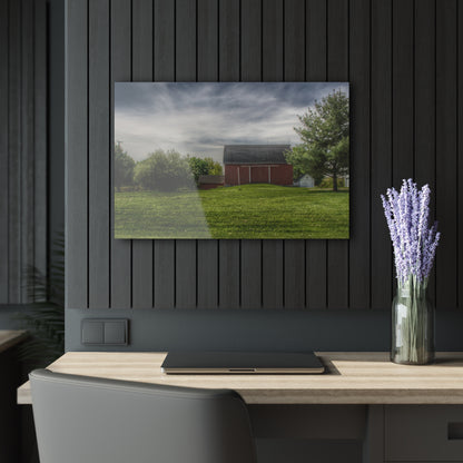 U R There Photography Kings Mill Red I Rustic Farmhouse Acrylic Wall Print