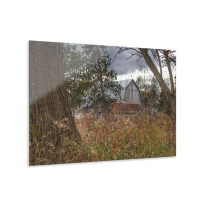 U R There Photography Booth Road Hidden Greys Rustic Farmhouse Acrylic Wall Print