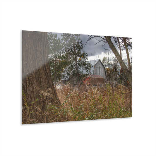 U R There Photography Booth Road Hidden Greys Rustic Farmhouse Acrylic Wall Print