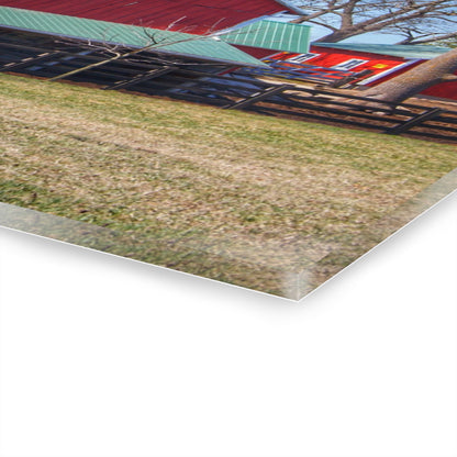 U R There Photography Imlay City Road Cow Barn I Rustic Farmhouse Acrylic Wall Print