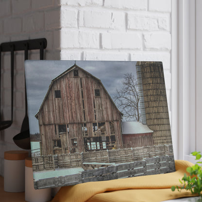 Barn Boutique Rustic Tempered-Glass Cutting Board| Old Marathon