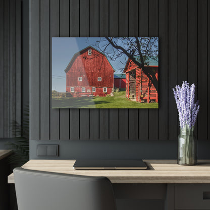 U R There Photography Gardner Road Red II Rustic Farmhouse Acrylic Wall Print