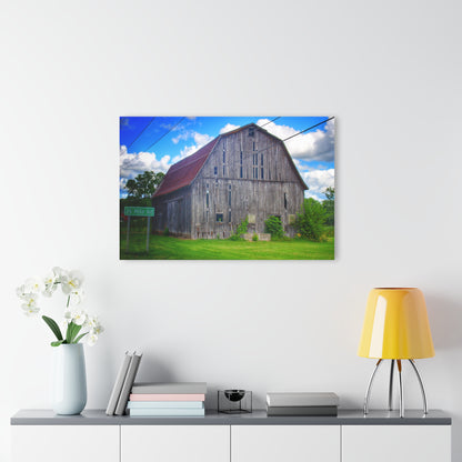 U R There Photography Schoenherr Road Grey II Rustic Farmhouse Acrylic Wall Print