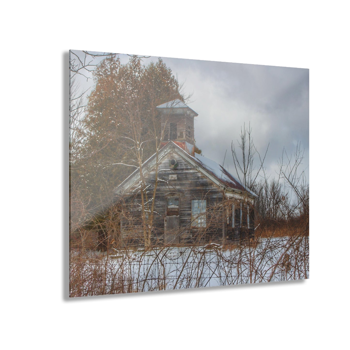U R There Photography Vermilya Schoolhouse II Rustic Farmhouse Acrylic Wall Print