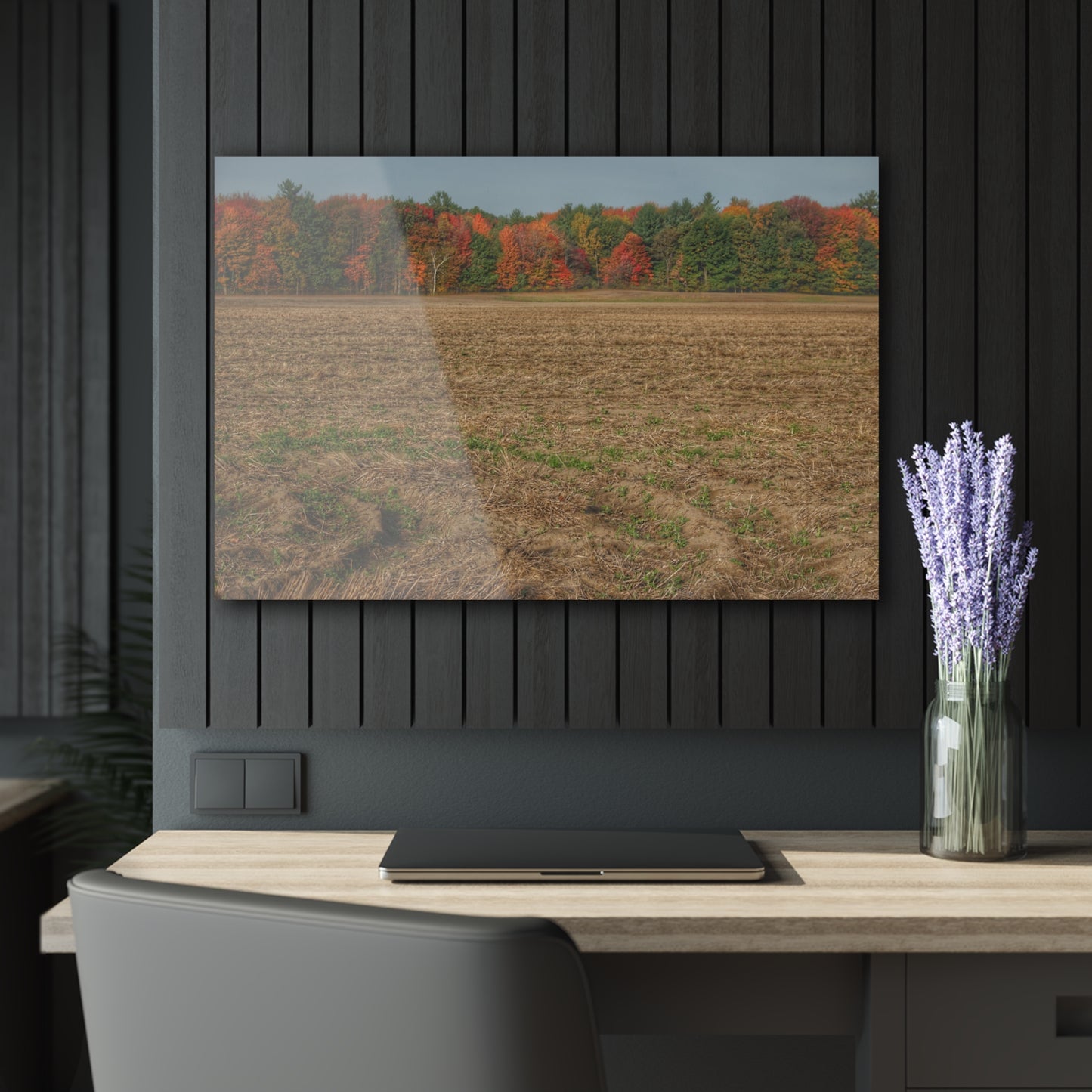 U R There Photography Fall on Murphy Lake III Rustic Farmhouse Acrylic Wall Print