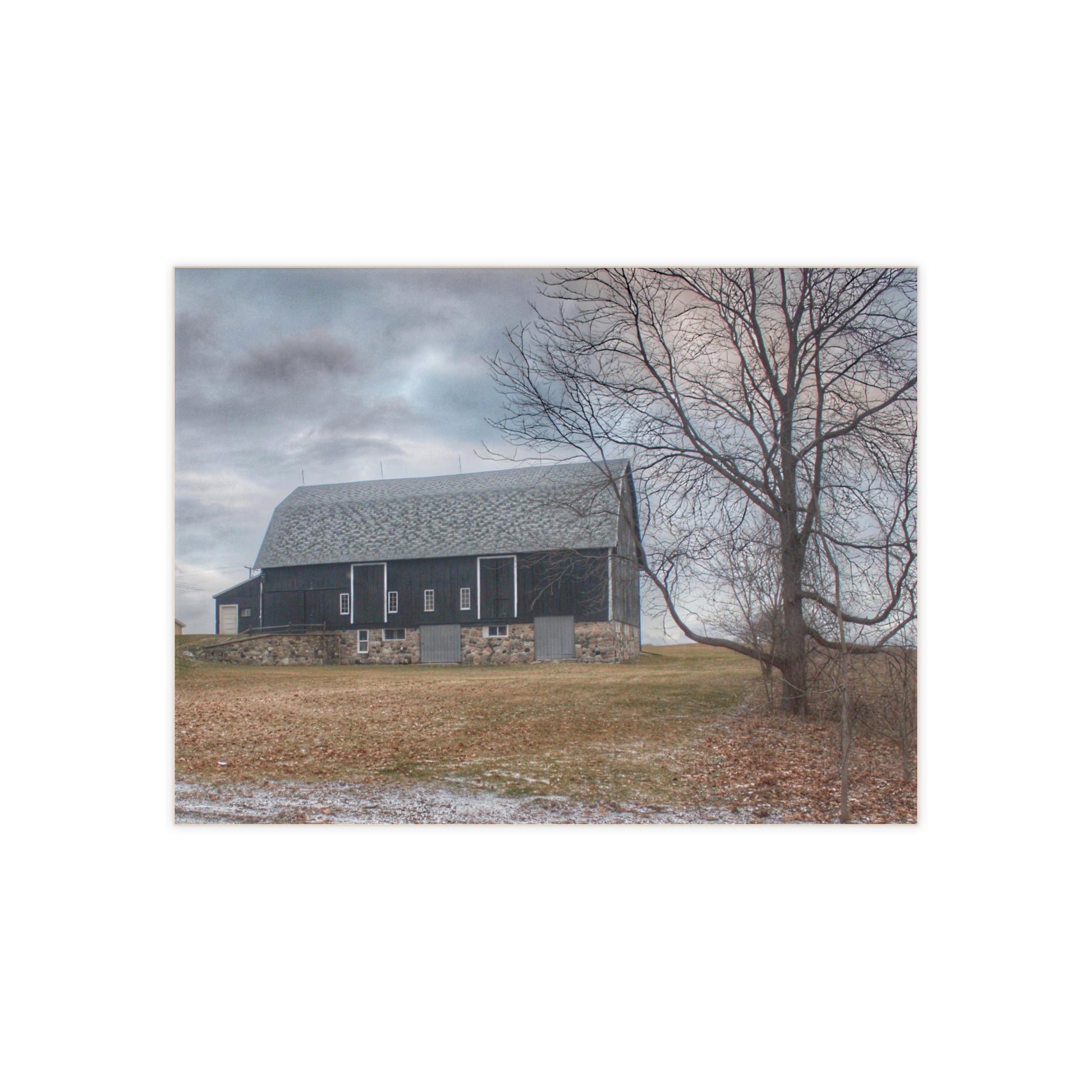 Attica Road Black Rustic Farmhouse Decorative Ceramic Tile