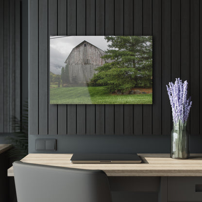 U R There Photography Dequindre Road Grey II Rustic Farmhouse Acrylic Wall Print