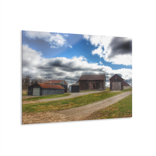 U R There Photography Buckhorn Lake Road Centennial Farm Rustic Farmhouse Acrylic Wall Print