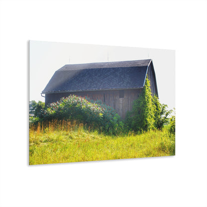 U R There Photography North Lake Pleasant Road Old Grey Rustic Farmhouse Acrylic Wall Print