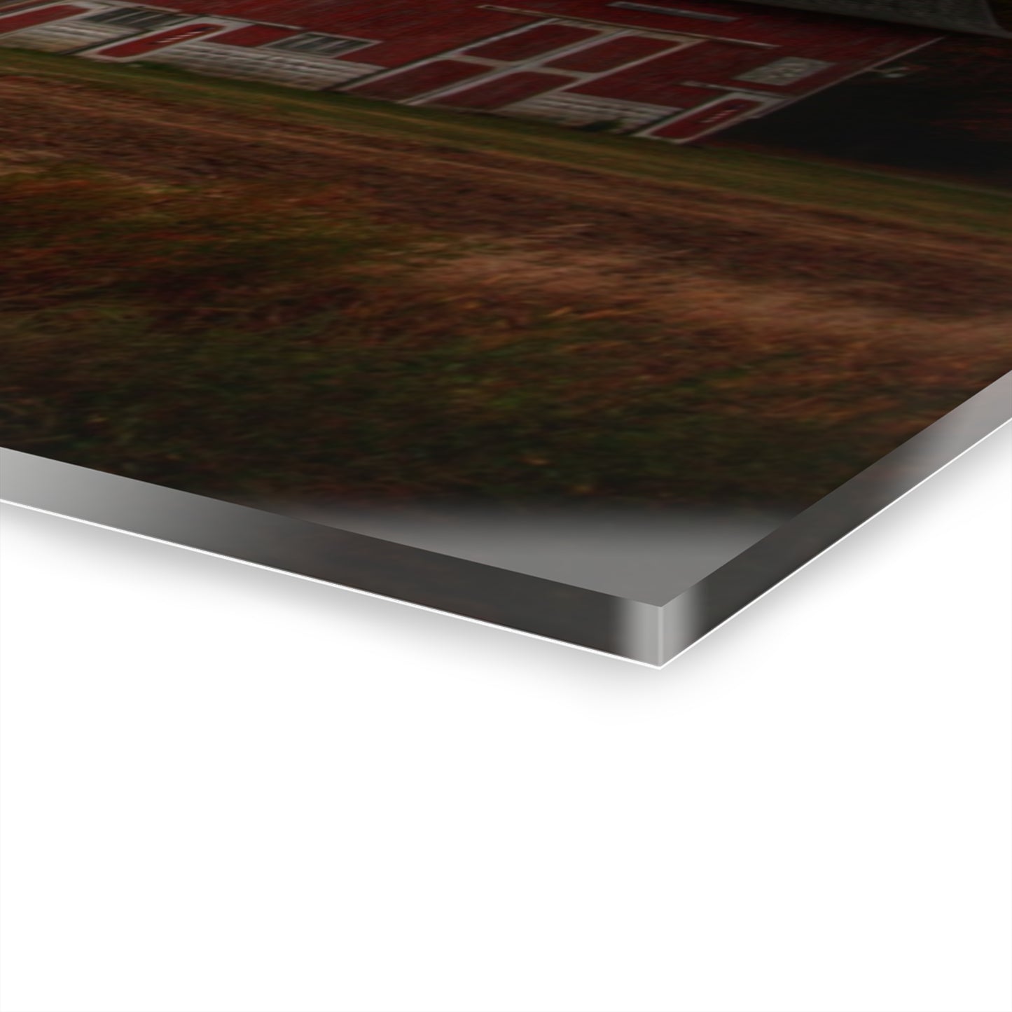 U R There Photography Hinson Road Reds I Rustic Farmhouse Acrylic Wall Print