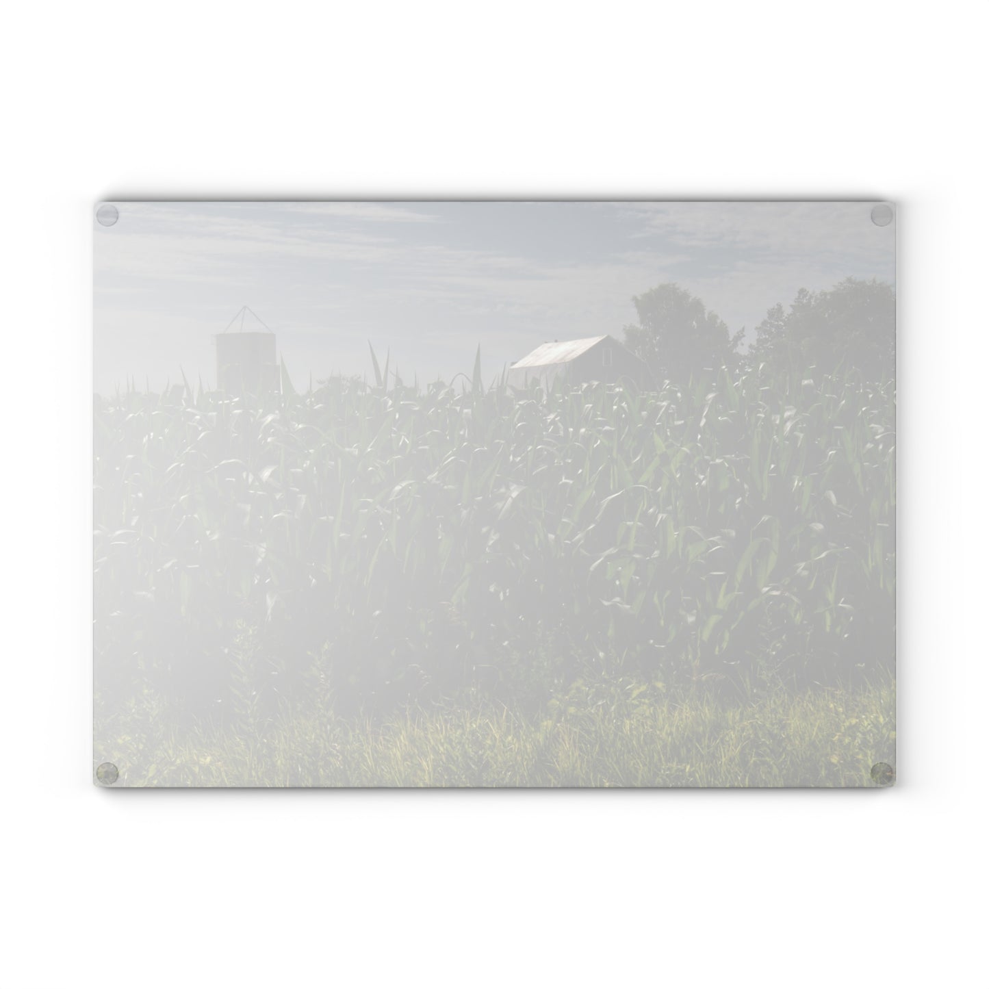 Rustic Farmhouse Cutting Board Featuring Above the Corn on Piersonville Road II