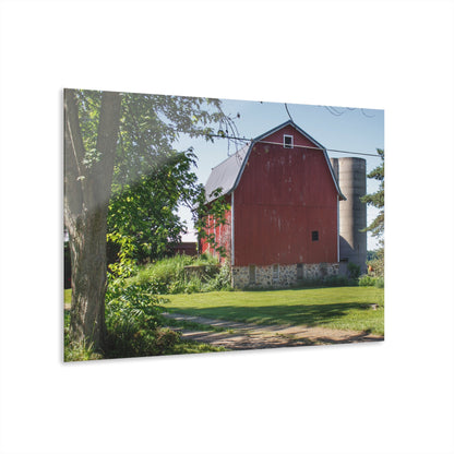 U R There Photography Mayville Road Red Rustic Farmhouse Acrylic Wall Print