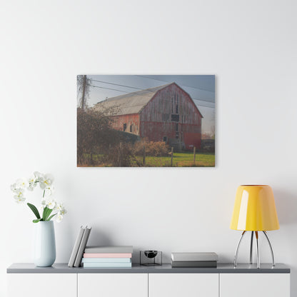 U R There Photography Dodge Road Red I Rustic Farmhouse Acrylic Wall Print