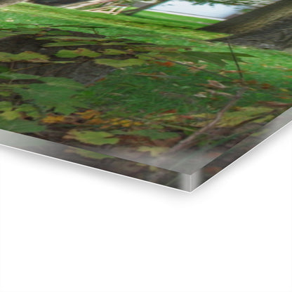 U R There Photography LeValley Falling Red Rustic Farmhouse Acrylic Wall Print