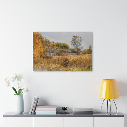 U R There Photography Hill Road Roadside Greys Rustic Farmhouse Acrylic Wall Print