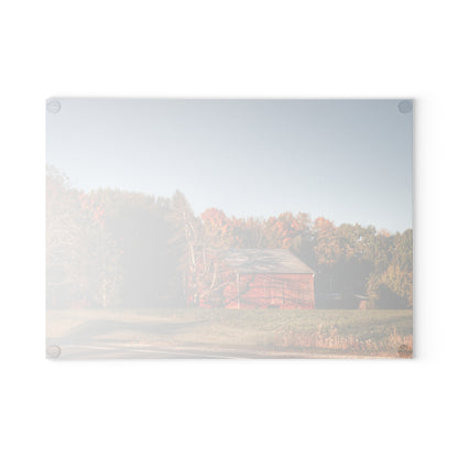 U R There Photography Tucked on Treasurer Road Rustic Farmhouse Tempered-Glass Cutting Board