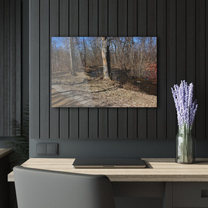 U R There Photography Creekside Seating Rustic Farmhouse Acrylic Wall Print
