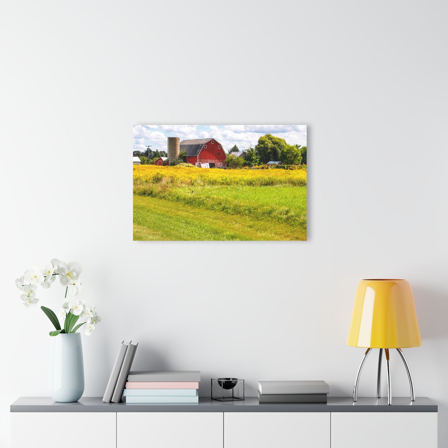 U R There Photography Starr Court Red I Rustic Farmhouse Acrylic Wall Print
