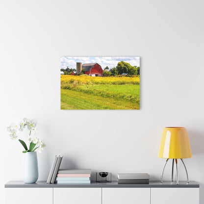 U R There Photography Starr Court Red I Rustic Farmhouse Acrylic Wall Print