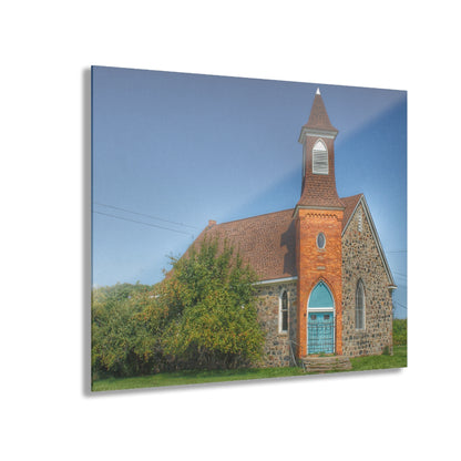 U R There Photography Mayville Church of the Past Rustic Farmhouse Acrylic Wall Print