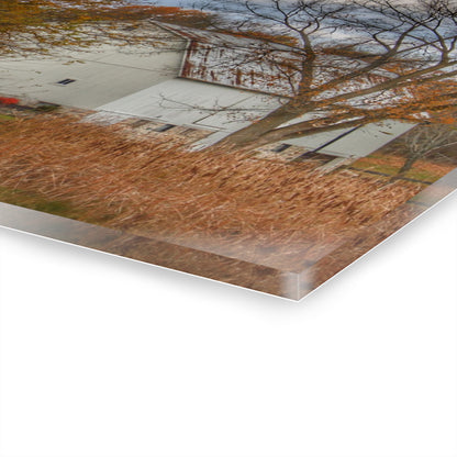 U R There Photography East Oakwood White Rustic Farmhouse Acrylic Wall Print