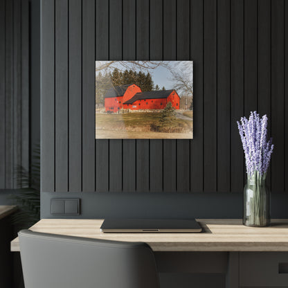 U R There Photography Thomas Road Patriot Barn Rustic Farmhouse Acrylic Wall Print