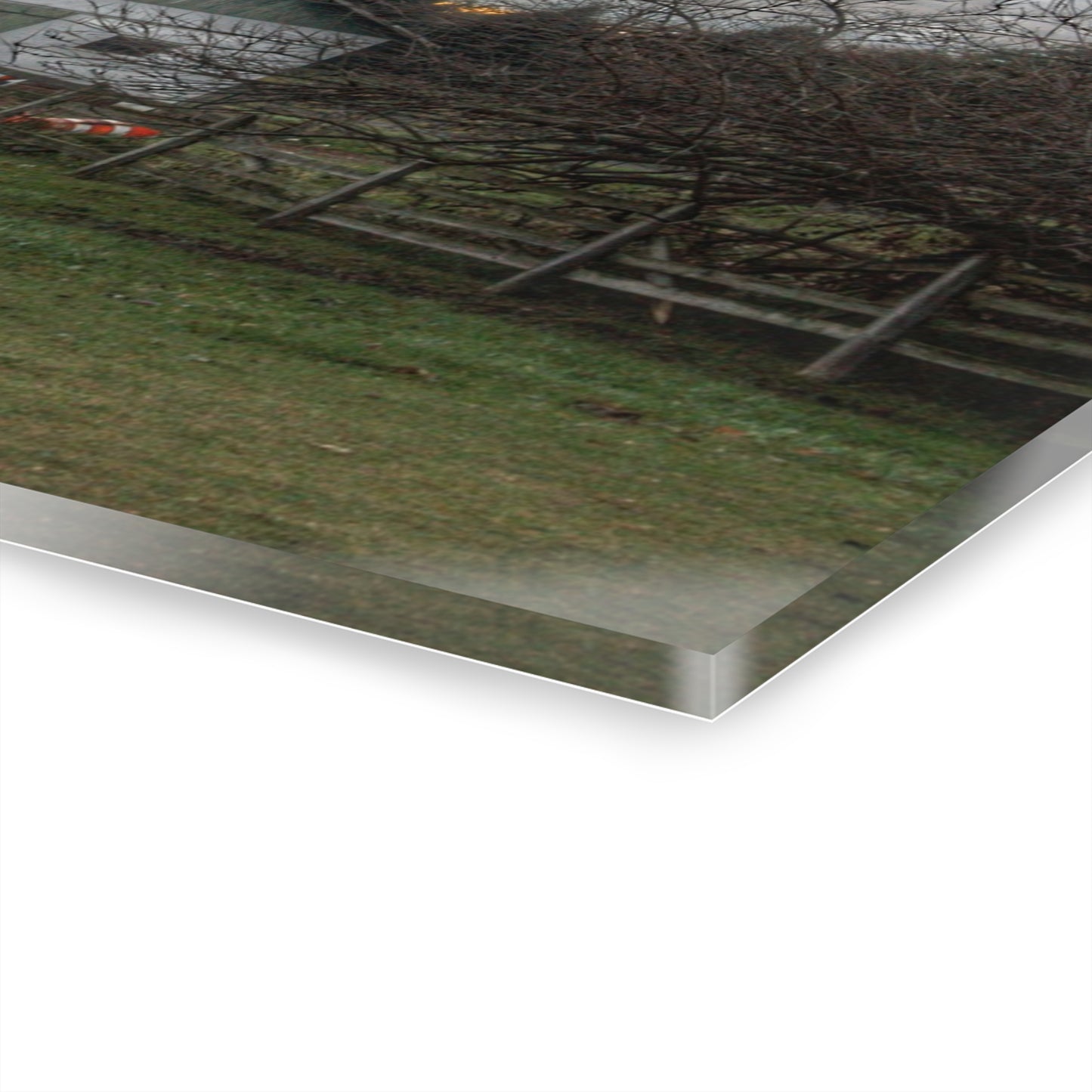 U R There Photography Myers Road Hidden White Rustic Farmhouse Acrylic Wall Print