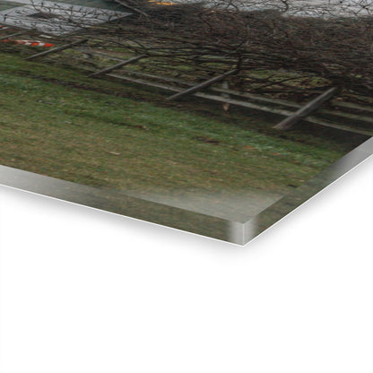 U R There Photography Myers Road Hidden White Rustic Farmhouse Acrylic Wall Print