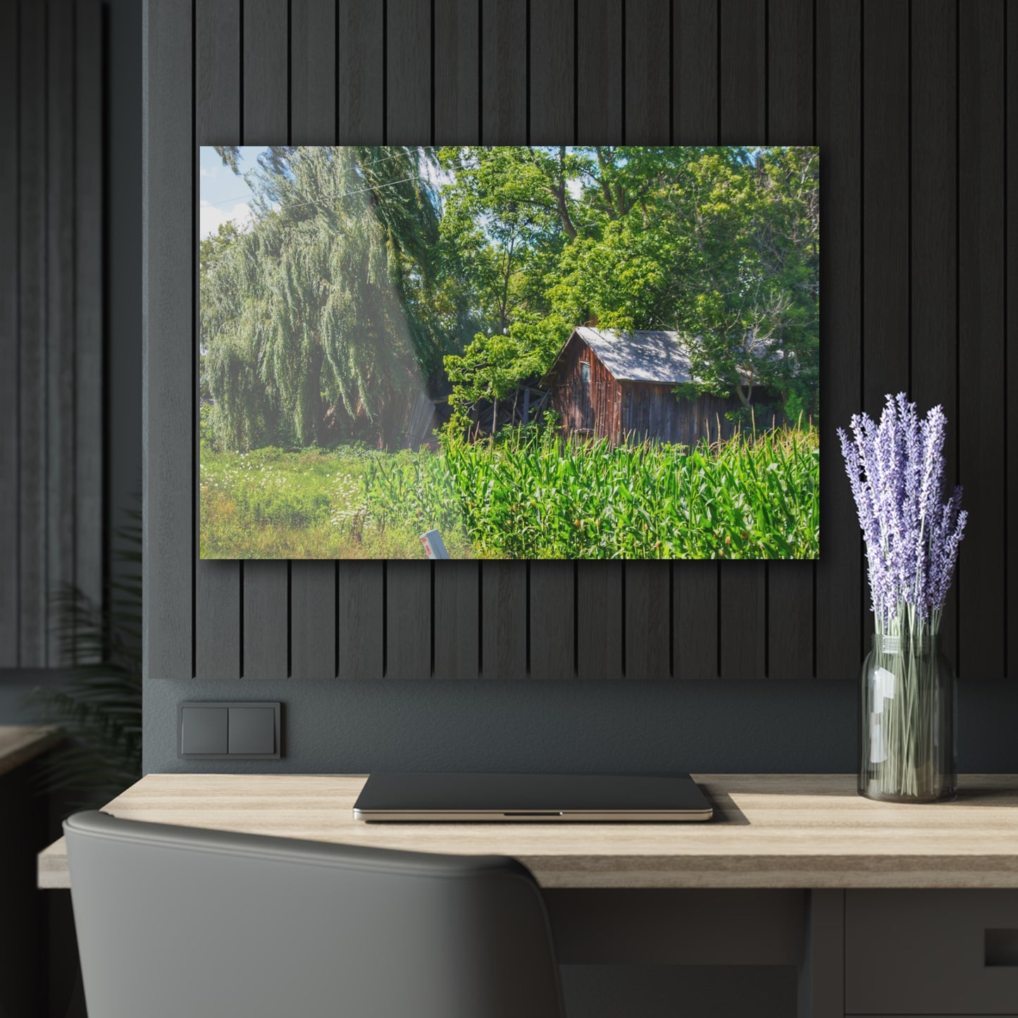 U R There Photography Roadside Ruin Rustic Farmhouse Acrylic Wall Print