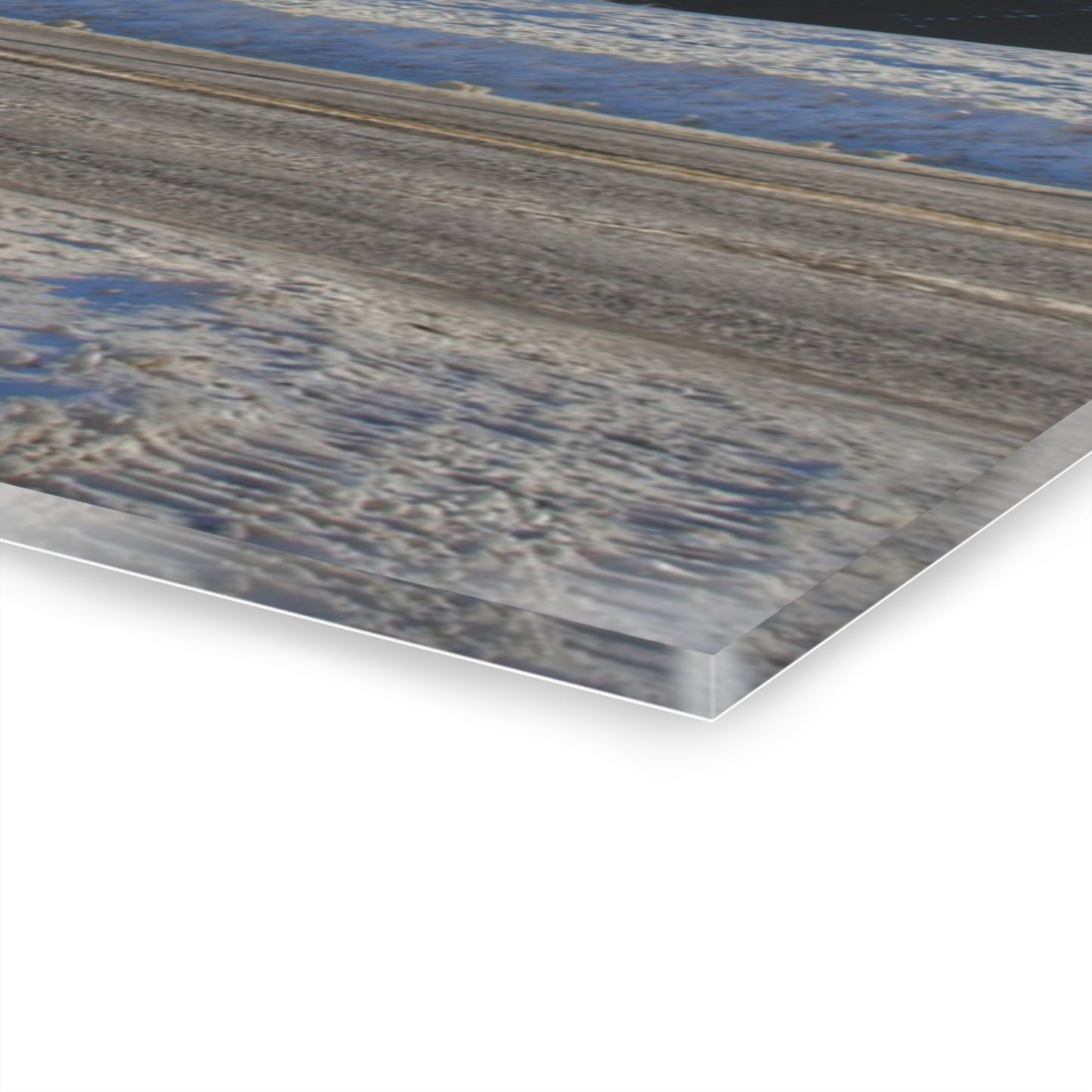 U R There Photography Metamora Red in Winter Rustic Farmhouse Acrylic Wall Print