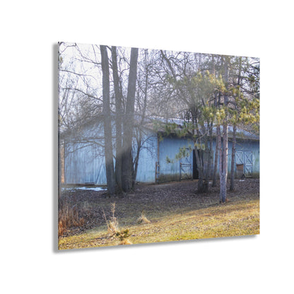 U R There Photography Hickory Lane Grey Rustic Farmhouse Acrylic Wall Print