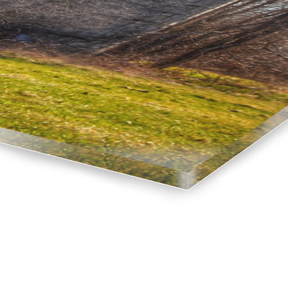 U R There Photography M-15 Red Rustic Farmhouse Acrylic Wall Print