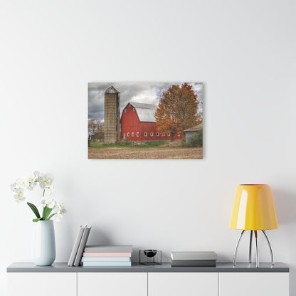 U R There Photography Brigham Road Red Rustic Farmhouse Acrylic Wall Print