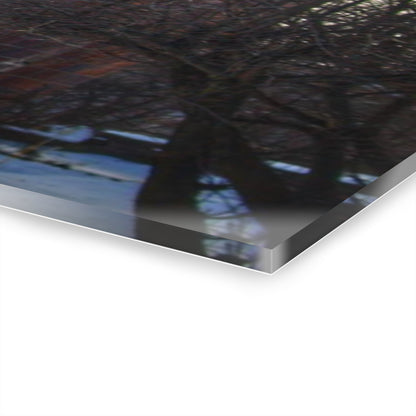 U R There Photography Ebeling Road Red Rustic Farmhouse Acrylic Wall Print