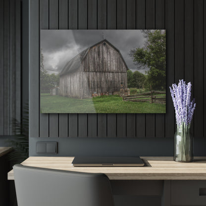 U R There Photography Attica Grey Rustic Farmhouse Acrylic Wall Print